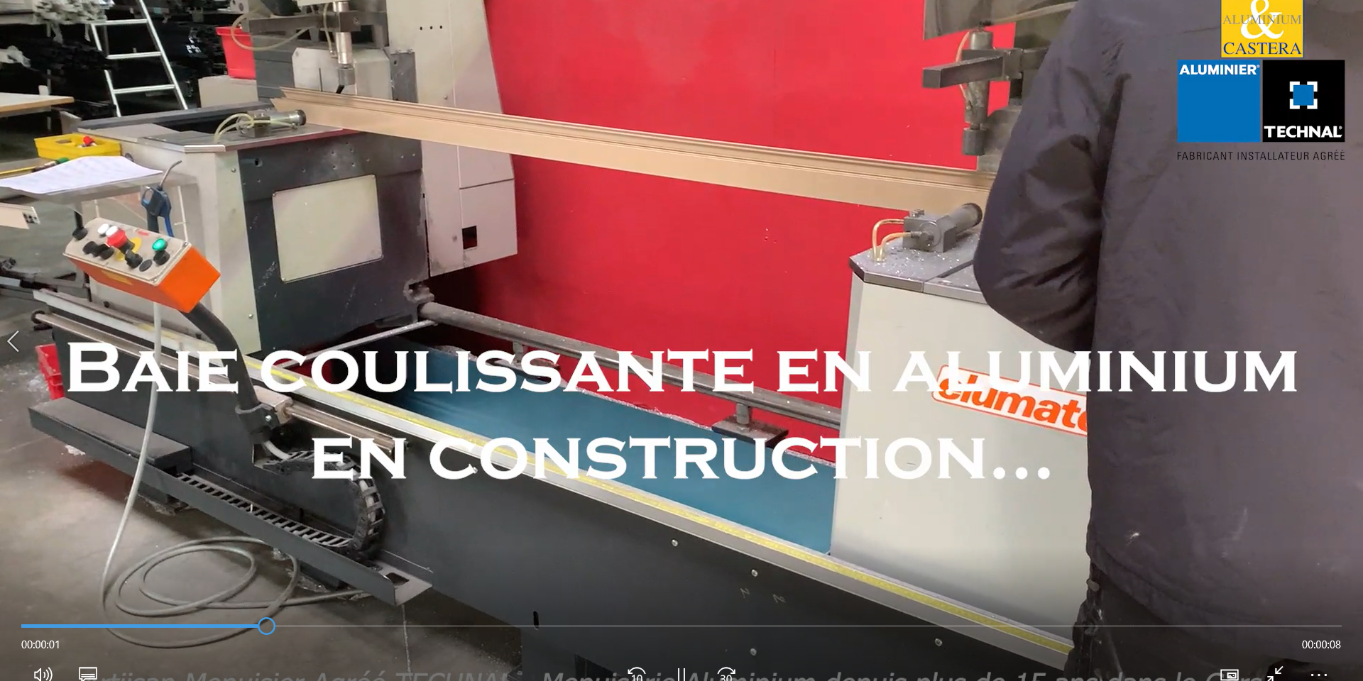 baie coulissante auch