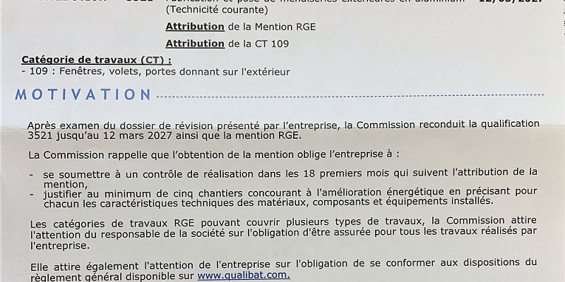 menuiseries qualibat auch