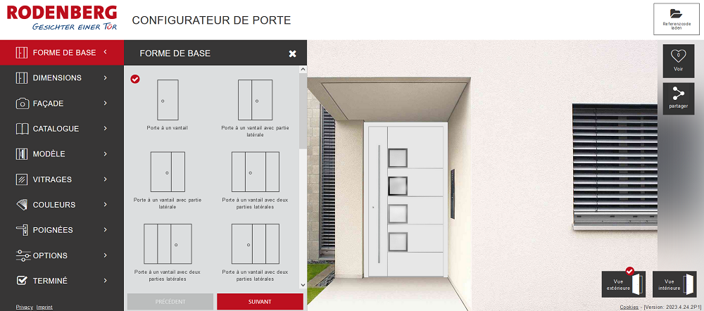 Configurateur de porte auch