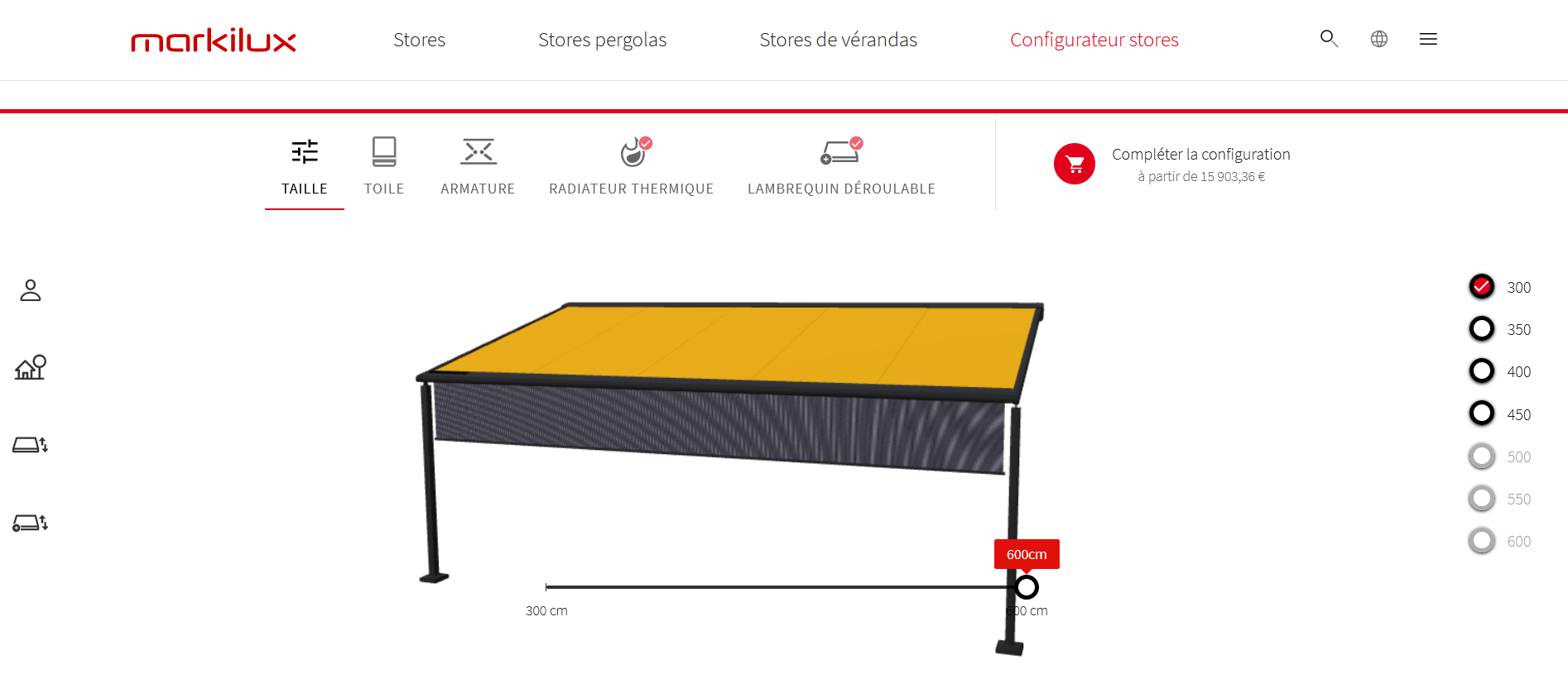 Configurateur de store auch